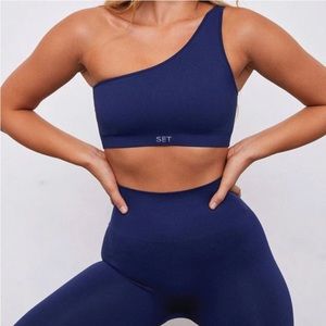 SET ACTIVE one shoulder sports bra